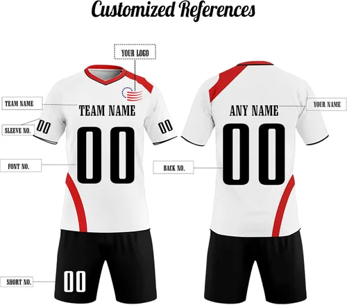 Vista 3 de Camiseta de voleibol personalizada para hombresmujeresniñosniñosniñascamisetas de voleibol personalizadas con nombrenúmerologotipo
