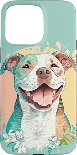 Vista 31 de Pit Bull - Carcasa para iPhone 17, diseño artístico de Pitbull para mujer