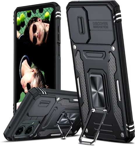 Vista 12 de LeYi Funda para Moto G Stylus 5G 2022: [No compatible con la versión 4G] Funda para Moto G Stylus 2022 con protector de pantalla de vidrio templado