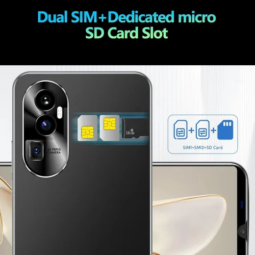 Vista 5 de Teléfono celular desbloqueado, Android 13 2+16G 2026 Teléfonos celulares desbloqueados de 5.42 pulgadas, teléfonos inteligentes Android de 2750 mAh