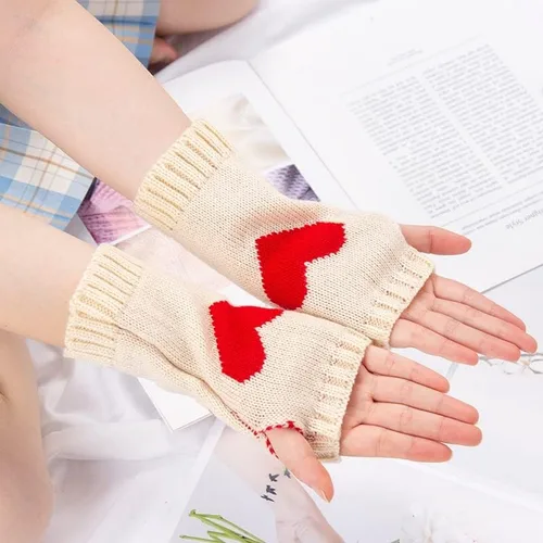 Vista 5 de RICHTRUE Y2K - Manoplas para mujer, accesorios de hadas, grunge, guantes de invierno estéticos para mujer