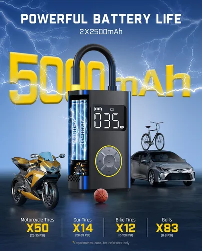 Vista 4 de Fanttik Adaptador de manguera de bomba de aire e inflador de neumáticos X9 Pro Compresor de aire portátil