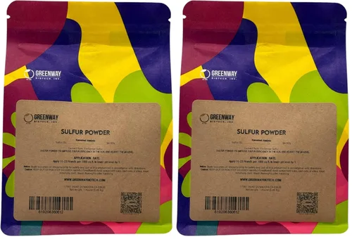 Vista 4 de Greenway Biotech, Inc. Fertilizante orgánico en polvo de azufre para plantas, necesario para reducir el pH y mejorar las deficiencias de azufre