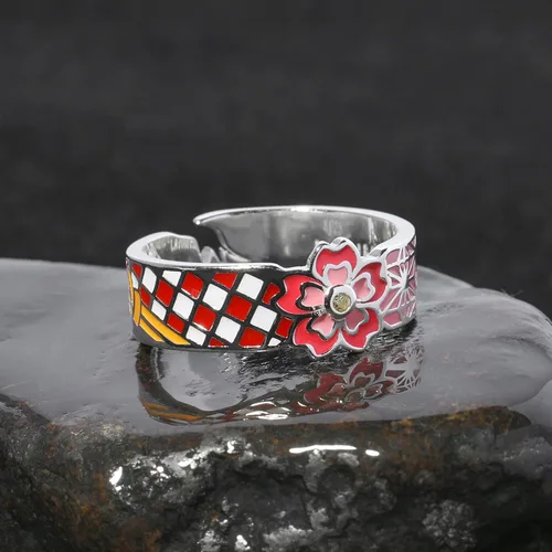 Vista 4 de LANMENSY Demon Slayer Anillos de anime Joyería original de plata de ley 925 "All24 estilos" nuevo Tamaño ajustable Kimetsu No Yaiba Cosplay Moda