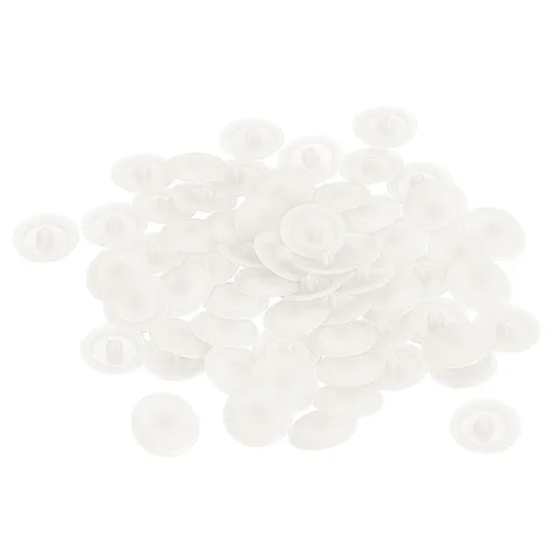 Vista 8 de HARFINGTON Tapas de rosca de plástico, 160 piezas, 11.5x3mm, cubierta de plástico para decoración de tornillos para tuerca de montaje de leva Beige