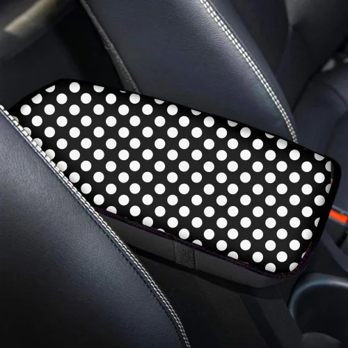 Vista 21 de Accesorios interiores de lunares Funda protectora universal para reposabrazos de consola central Protector de vehículo suave y cómodo