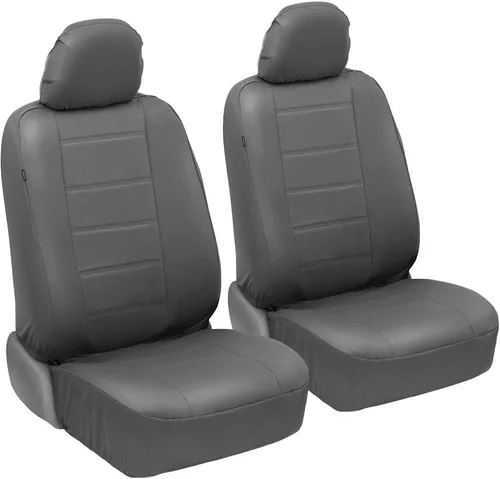 Vista 11 de BDK carXS - Fundas de asiento de automóvil de cuero beige para asientos delanteros, 4 piezas, piel sintética, incluye fundas de asiento delantero