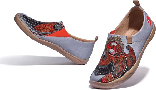 Vista 3 de UIN Mocasines pintados para hombre, zapatos de viaje sin cordones, zapatos de lona para caminar, casuales, ligeros, cómodos, a la moda, Toledo