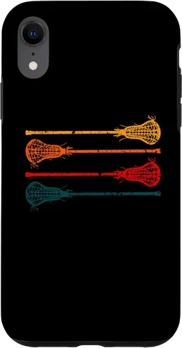 Vista 8 de iPhone 15 Lacrosse Lacrosse Sticks hombres mujeres niñas niños retro caso