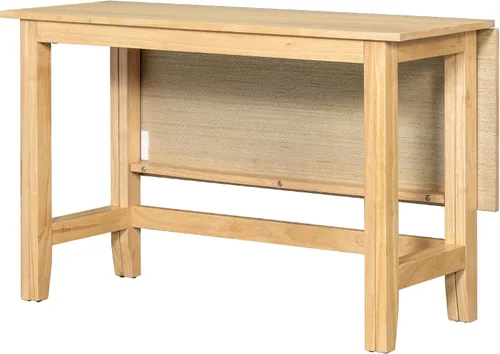 Vista 9 de Knocbel Mesa de comedor plegable rectangular para 2 a 4 personas, cocina de madera, comedor, bar, pub, bistró, muebles de espacio pequeño, altura