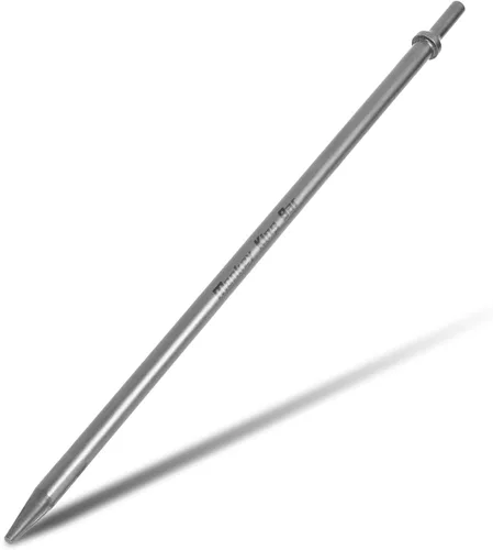 Vista 7 de MonkeyKingBar- Cincel neumático de 3/4" x 18" con vástago de 0.401" Air Chisel,Heat-Treated Steel, 3/4" Width x 18" Length, Ideal for Concrete &