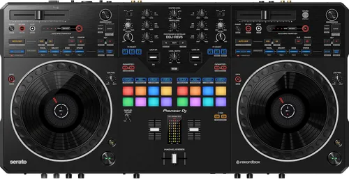 Vista 4 de Pioneer DDJ-REV5 - Controlador DJ de 4 canales con cubierta protectora de policarbonato Decksaver DS-PC-DDJREV5