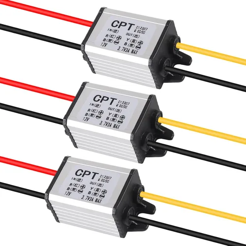 Vista 10 de Convertidor Buck de 12 V a 9 V 2 A, convertidor de potencia para automóvil, regulador de voltaje reductor de corriente CC, módulo de fuente