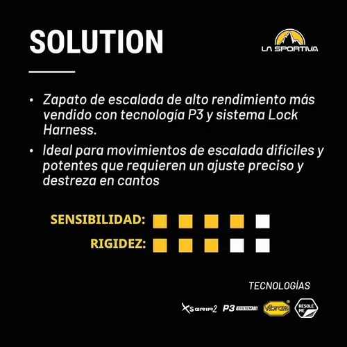 Vista 7 de La Sportiva Zapatos de escalada en roca para hombre Blanco/Amarillo 2