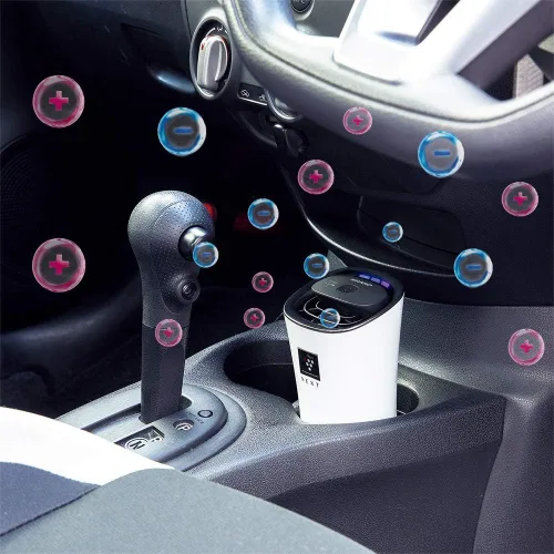 Vista 3 de SHARP IG-NX15-B [Plasmacluster NEXT ion generador para portavasos de coche, negro].