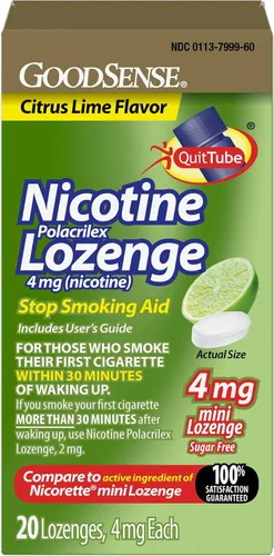 Vista 13 de GoodSense - Mini pastillas Polacrilex de nicotina de 4 mg, hielo de cereza