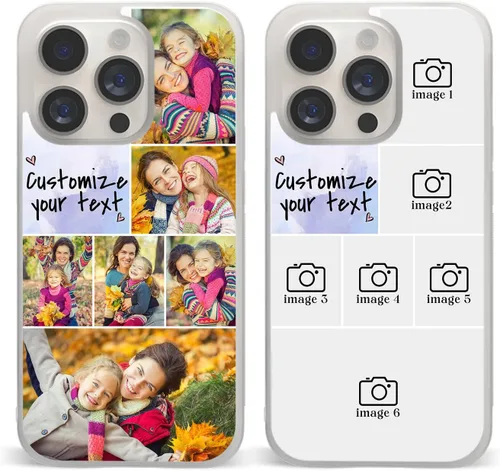 Vista 12 de Fundas de teléfono personalizadas Red Love You Imágenes empalmadas para iPhone 5 6 7 8 11 12 13 14 15 16 Pro Max Plus Mini X para Samsung S21 S22