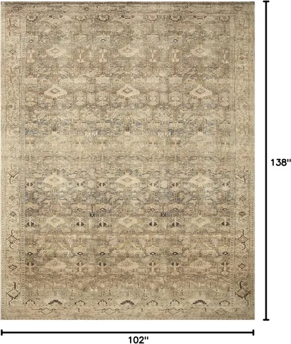 Vista 55 de Loloi Margot - Alfombra de área terracota/laguna de 7'-6" x 9'-6