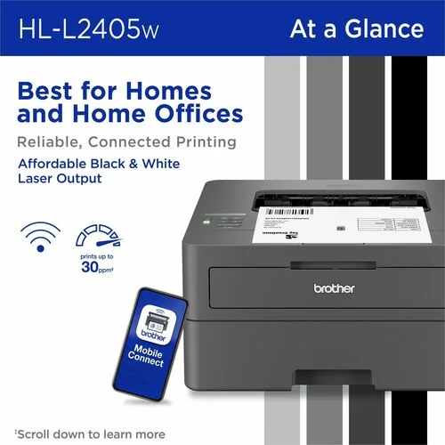 Vista 4 de Brother HL-L2405W Impresora láser monocr