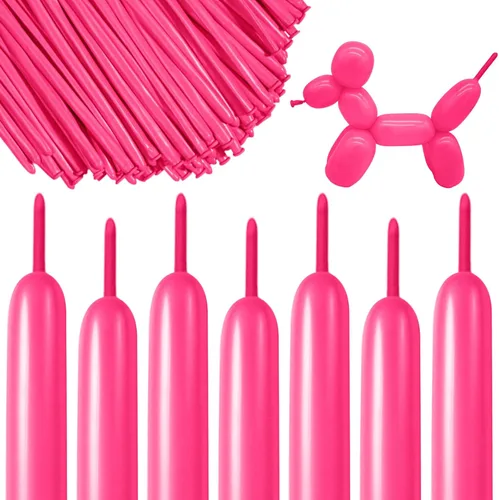 Vista 22 de ASIYUHY 260 globos largos, paquete de 100 globos de animales retorcidos Negro