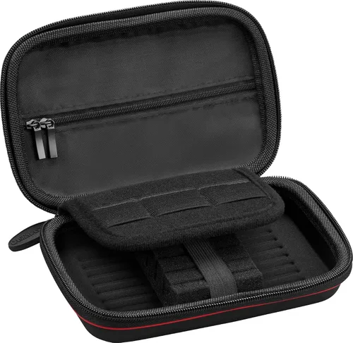 Vista 5 de Casemaster Sentinel - Estuche para dardos con 6 puntas de acero o punta suave, totalmente montado, funda rígida de EVA con espuma, resistente al