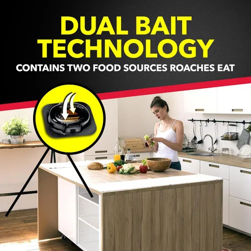 Vista 6 de Raid Double Control - Cebos pequeños para cucarachas y tapones para huevos, 12 unidades (paquete de 3)