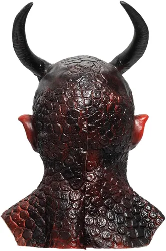 Vista 6 de TUTAVIAW Máscaras espeluznantes de Halloween para adultos, máscaras realistas de esqueleto alienígena zombi, disfraces de Halloween, accesorios