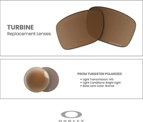 Vista 8 de OAKLEY Original Turbine OO9263 PRIZM Trail Replacement Lenses For Men For Women+ Bundle Microfiber Pouch -FRAMES NOT INCLUDED
