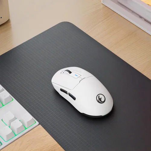 Vista 7 de G59 Ratón inalámbrico/con cable/BT 2.4G para juegos, ratón inalámbrico recargable con USB tipo C, 6 DPI ajustables, 8000 DPI máximo, 60g