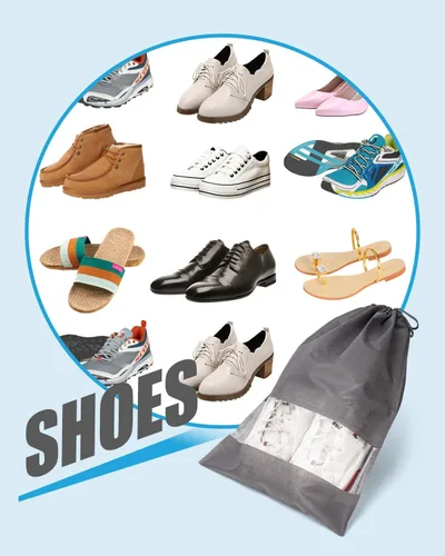 Vista 6 de Bolsas de zapatos, bolsa de zapatos, bolsas de almacenamiento de zapatos, bolsas de zapatos para viajes, bolsa organizadora de zapatos, bolsa
