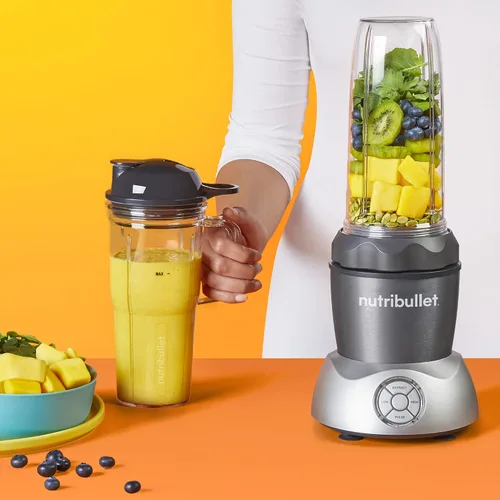 Vista 3 de NutriBullet Select 2.0 licuadora personal de 1000 vatios Gris