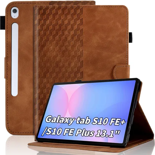 Vista 75 de Funda para Samsung Galaxy Tab S6 Lite 2024/2022/2020 de 10.4 pulgadas SM-P620/P625/P610/P613/P615/P619 de piel sintética, funda magnética con Negro