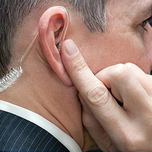 Vista 2 de Paquete de 10 tubos de bobina acústica de repuesto para auriculares de walkie talkie para radios de dos vías Baofeng Motorola Kenwood Retevis