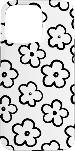 Vista 27 de Funda para iPhone 11 Pro Max con diseño de flores silvestres en blanco y negro