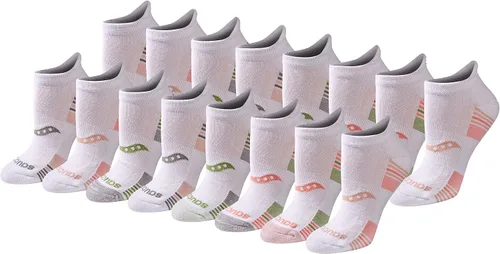 Vista 9 de Saucony Women's RunDry Performance Heel Tab Athletic Socks, Available in S-L (8, 16, 24 Pairs)