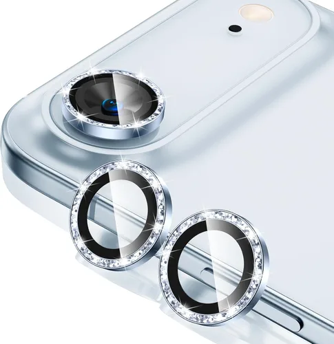 Vista 42 de Tensea Protector de Lente de Cámara para iPhone 13 mini/iPhone 13, Cubierta de Cámara de Vidrio Templado 9H Protector de Pantalla Anillo Individual