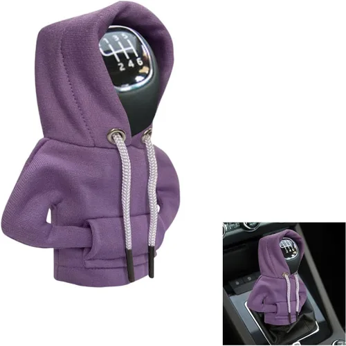 Vista 17 de JOYCOURT - Sudadera con capucha para palanca de cambios de coche, color negro Nylon Fashionable Mini Hoodie Decoration, Cute Gadgets, Universal