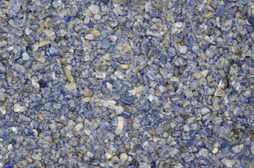 Vista 26 de Fantasia Materiales: 1 libra de piedras de tamaño de chip de aguamarina pulida con tarjeta de identificación