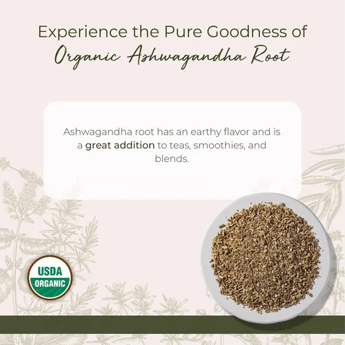 Vista 2 de Starwest Botanicals Raíz de Ashwagandha orgánica cortada y tamizada, 1 libra