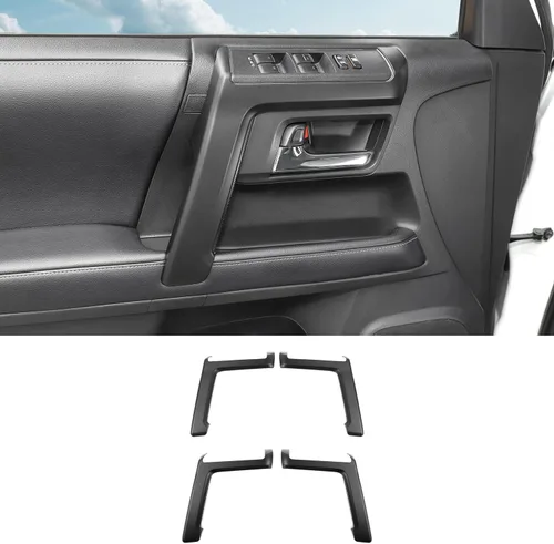 Vista 9 de Hoolcar Cubierta interior para manija interior de puerta compatible con Toyota 4Runner 2010-2023, color negro