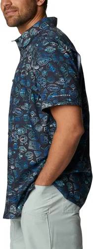 Vista 3 de PFG Super Slack Tide Camp - Camiseta para hombre, color gris