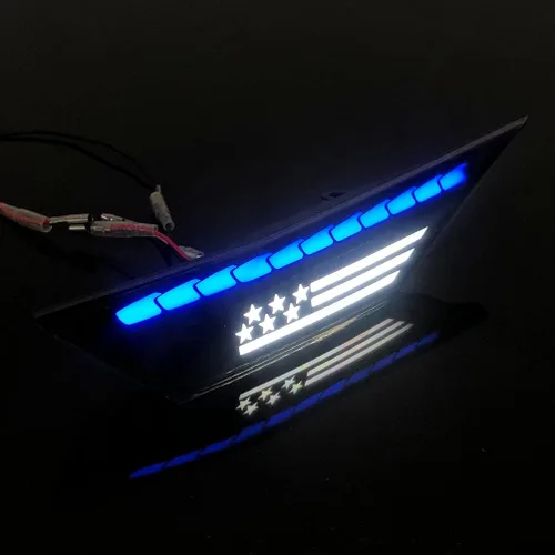 Vista 4 de Luz LED de marcador lateral de guardabarros delantero switchback blanco/ámbar conjunto de lámpara de señal de giro compatible con Honda Civic 10ª