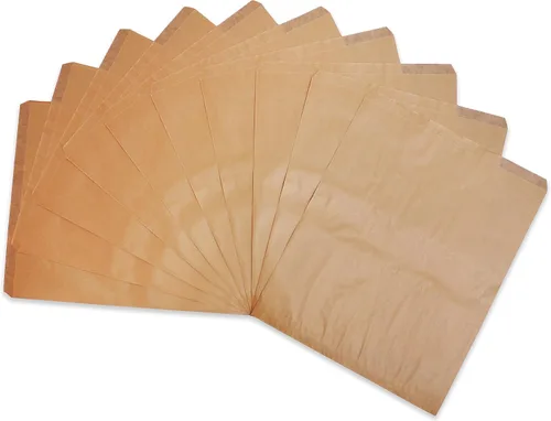 Vista 8 de CuteBox - 100 bolsas de regalo de papel plano marrón kraft de 4 x 6 pulgadas para mercancías, manualidades, recuerdos de fiesta, venta al por menor