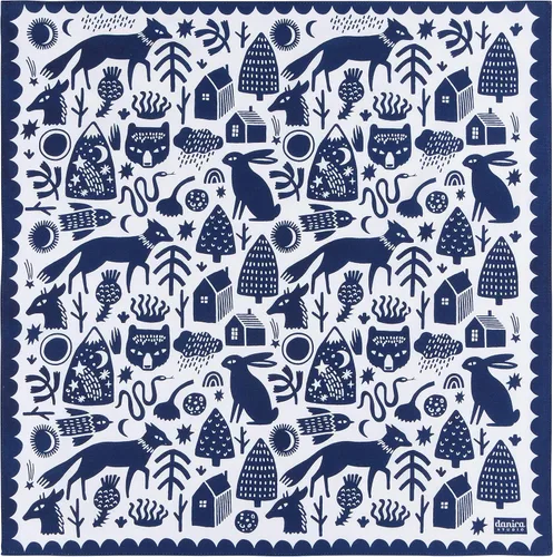 Vista 15 de Danica Studio Bandana de algodón reciclado de 21 x 21 pulgadas