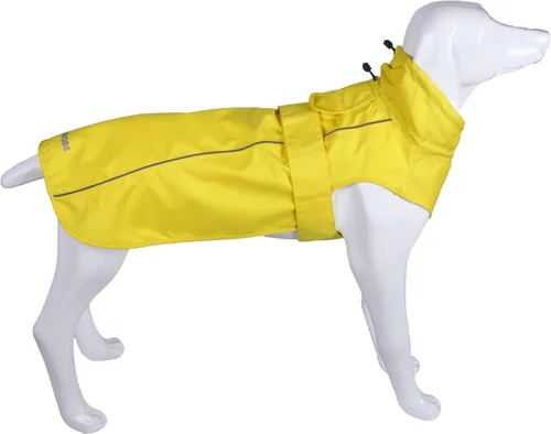 Vista 13 de Chubasquero ajustable impermeable para perros, chaqueta de lluvia ligera para mascotas para cachorros con tira reflectante para perros pequeños