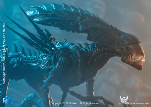 Vista 9 de Hiya Toys Serie Mini Exquisita 1/18 Escala 12.7 cm AVP Reina Alienígena Dañada por la Batalla Figura de Acción Multicolor