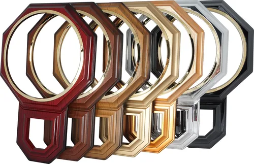 Vista 8 de JUSTIME Reloj Tradicional de Pared de Estilo Schoolhouse Clásico Vintage con Números Árabes, Reloj de Pared con Melodía con Péndulo y Melodía