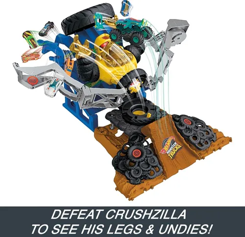 Vista 4 de Hot Wheels Monster Trucks Arena Smashers Mega-Wrex vs. Crushzilla Takedown