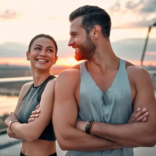 Vista 6 de Getino Bandas compatibles con Fitbit Charge, correas deportivas de repuesto ajustables transpirables suaves para Fitbit Charge 5/6, Negro