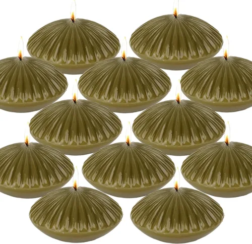 Vista 14 de Velas de colores flotantes de manzanilla, velas grandes perfumadas románticas de 2 pulgadas para jarrones cilíndricos, centros de mesa en bodas